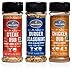 Fire & Flavor Natural Rub and Seasoning Variety Pack with Steak Rub, Burger Seasoning, and Chicken Rub, Pack of 3 primary