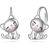 Panda/Axolotl/Koala Leverback Earrings for Women 925 Sterling Silver Cute Animal Earrings Panda/Rabbit/Koala Jewelry Gift