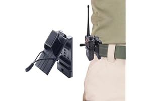 ASOQOLA Tactical Radio Holder Radio Holster for Duty Belt,Tactical Radio Holder Belt Clip as Police Law Enforcement Accessories, Walkie Talkie Belt Clip for Motorola, BaoFeng, Midland Radios(Upgrade Version)
