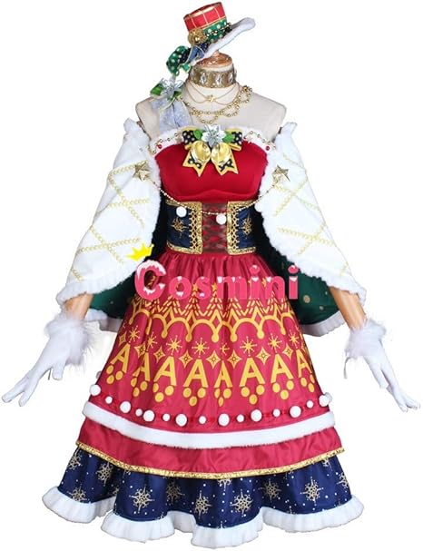 Amazon Cosmini コスプレ ラブライブ サンシャイン アクア クリスマスプレゼント編 サンタさんになって 松浦 果南 まつうら かなん コスプレ衣装 ハロウィンコスプレ イベント コスプレ 仮装 Cosplay コスチューム コスプレ衣装 コスプレ 仮装 通販