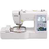 Brother PE535 Embroidery Machine, 80 Built-in Designs, 4" x 4" Hoop Area, Large 3.2" LCD Touchscreen, USB Port, 9 Font Styles