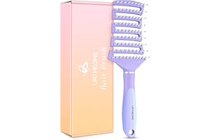 URTHEONE Hair Brush, Curved Vented Detangling Hair Brushes for Women Men Wet or Dry Hair,Faster Blow Drying Styling Professional Paddle Vent detangler brush for Curly Thick Wavy Thin Fine Long Short Hair