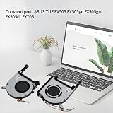 Akozon 2pcs CPU GPU Cooling Fans for ASUS TUF FX505 FX705 FX506 Series 4-Pin view 2