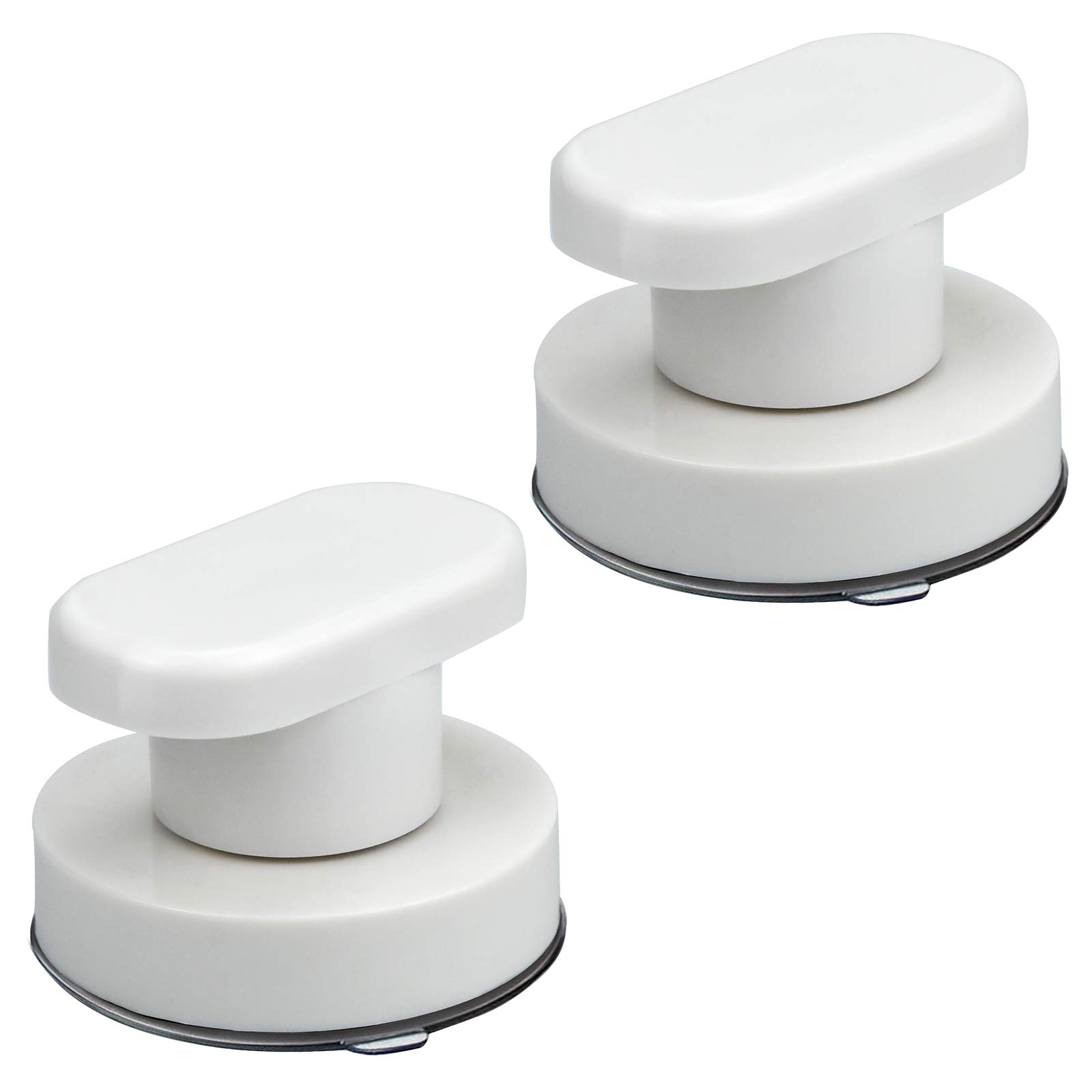 TDDL Pack of 2 Suction Cup Handle Toilet Seat Lifter Suction Cup Door Handle Suction Cup Drawer with Strong Suction Cup Pulls Glass Door Glass Mirror for Bathroom
