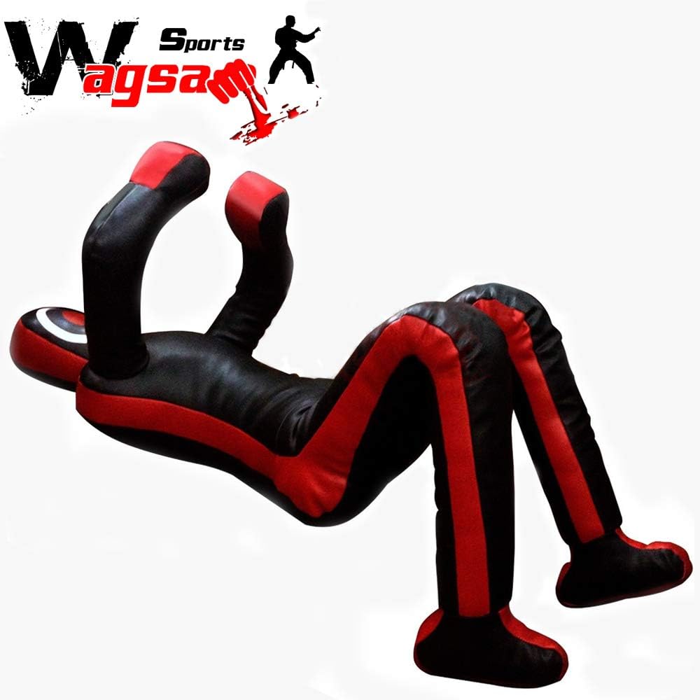 Wagsam Sports Grappling BJJ Dummy MMA Kick Boxing Training Judo Punching Bag Man Shape Kneeling Position 6 Feet