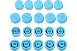 Saipe 20pcs Car Air Conditioner Valve Caps R134a R12 Air Conditioning Service AC System Charging Port Caps(10pcs High Pressure & 10pcs Low Pressure Ac Caps)