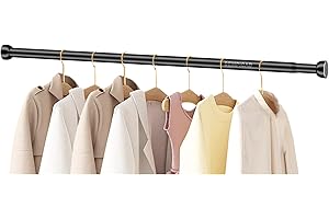 SEMPICAD Closet Rod for Hanging Clothes, Tension Rod for Closet 28-35 Inch Adjustable Closet Rod,Space Saving Closet Tension Pole for Wardrobes