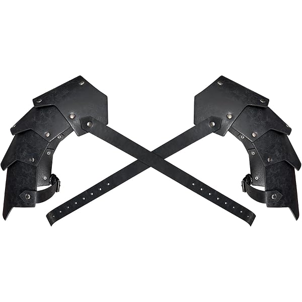 Medieval Renaissance PU Leather Leggings Belt Corset Bracers Shoulder Cape Set Amazon.com: Medieval Knight PU Leather Corset Belt Shawl Men  main image 4
