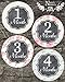 Baby Girl Monthly Stickers - Great Shower Gift or Scrapbook Photo Keepsake