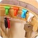 AKOAK 6 Pieces Assorted Color Handbag Key Organizer Key Clips Key Hook Hangers for Purses Bags