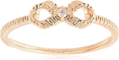Amazon ジルスチュアート Jillstuart K10pg ダイヤモンド リボン リング Jggr0001pg 日本サイズ1号 リング 通販