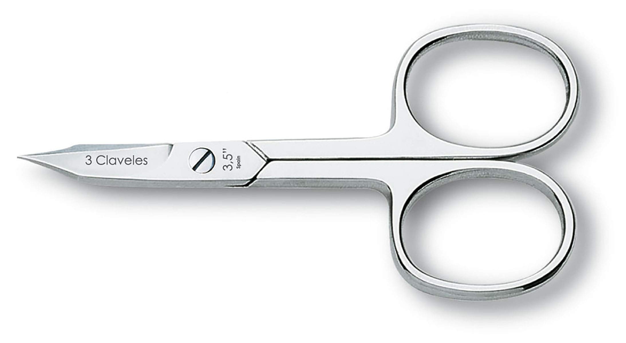 3 Claveles 12072 Scissors Nail and Skin Curve 3.5 inch