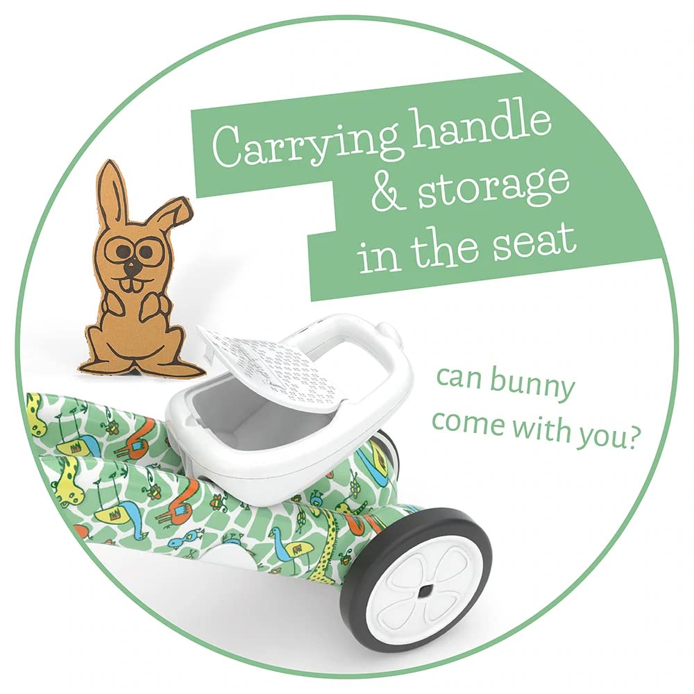 Chillafish Bunzi FAD 7 Limited Edition Gradual Balance Bike and Tricycle, 2-in-1 Ride on Toy for 1-3 Years Old, Silent Non-Marking Wheels, Girafitti