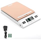 Acteck High Accuracy 0.1OZ Digital Shipping Scale, Postal Scale and Mail Scale (65LB Gold)