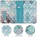 WALNEW Passport Holder for Travel, RFID Passport Cover Wallet for Women Men, PU Leather Passport Book Card Holder Case with Pen, Travelling Essentials for Flying