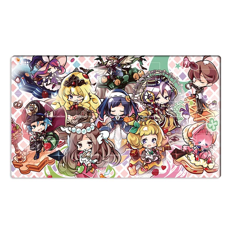 Mlikemat New Playmat Madolche Deck TCG CCG Trading Card Game Mat + Free Bag (ZD014-201-A)