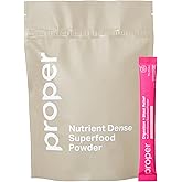 Proper, The Pinks Digestion and Bloat Relief. Drink Mix with Gut Health Probiotics, Prebiotics, Beet Root & Enzymes for Digestive Support. Bloating and Microbiome Supplement for Women and Men