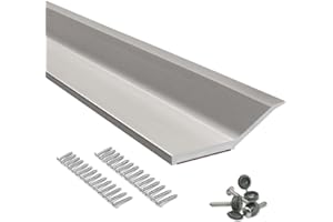 FOSLUOC Garage Door Seal Strip Top and Sides Seal 34.4 FT Rubber Weather Stripping Replacement Soft and Hard Composite, Weatherproofing Universal Sealing, Grey