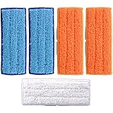 KEEPOW 5 Packs Washable Mopping Pads for iRobot Braava Jet 240 241