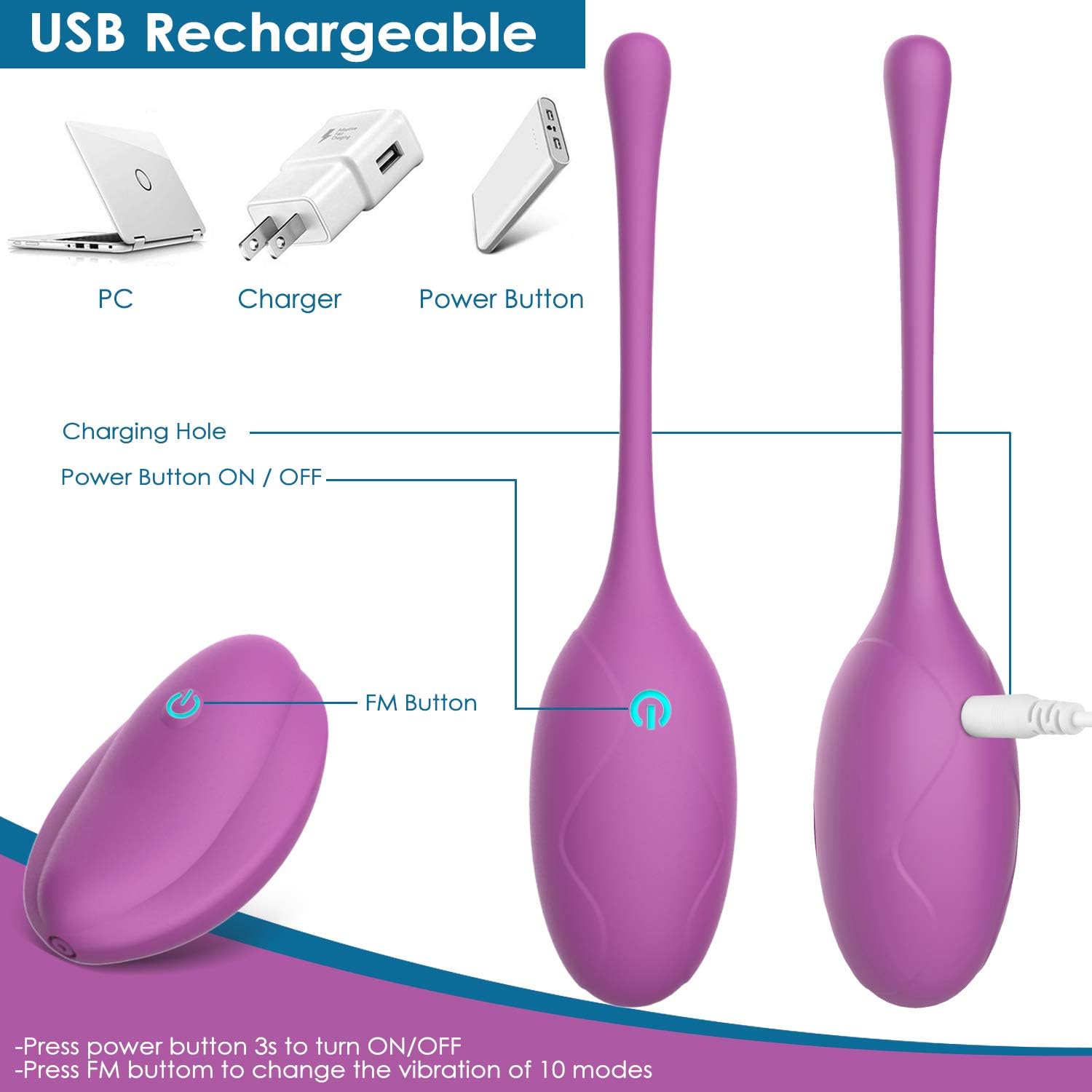 Kegel Exercise Balls by AL'OFA Premium Ben Wa Ball Tightening & Strengthen Bladder Control Trainer Pelvic Floor Exerciser for Beginners & Advanced - Doctor Recommended (Purple): Health & Personal Care