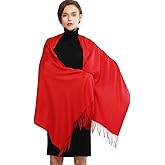 RIIQIICHY Women's Scarf Pashmina Shawls and Wraps for Evening Dress Bridesmaid Wedding Bridal Winter Warm Long Large Scarves