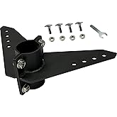 NyVoozy for NK-180s Marine Steering Triangle, Black Powder Coated Aluminum, for Kayak and Trolling Motors (black)