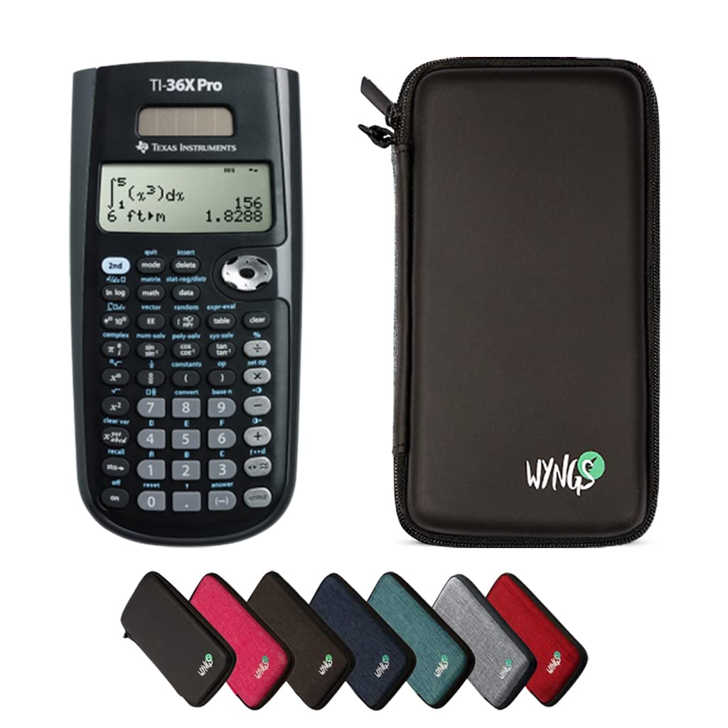 CALCUSO Basic Set Black with Calculator TI-36X Pro MultiView