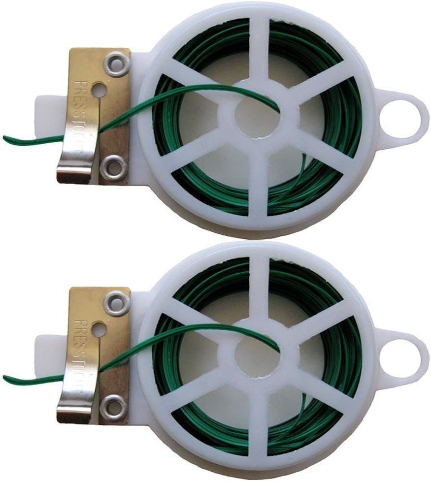 2 Pack Twist Ties with Cutter Attached to Spool