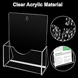 Thboxes A5 Leaflet Holder 3 Pack Clear Acrylic Stand with Hanging Hole view 3