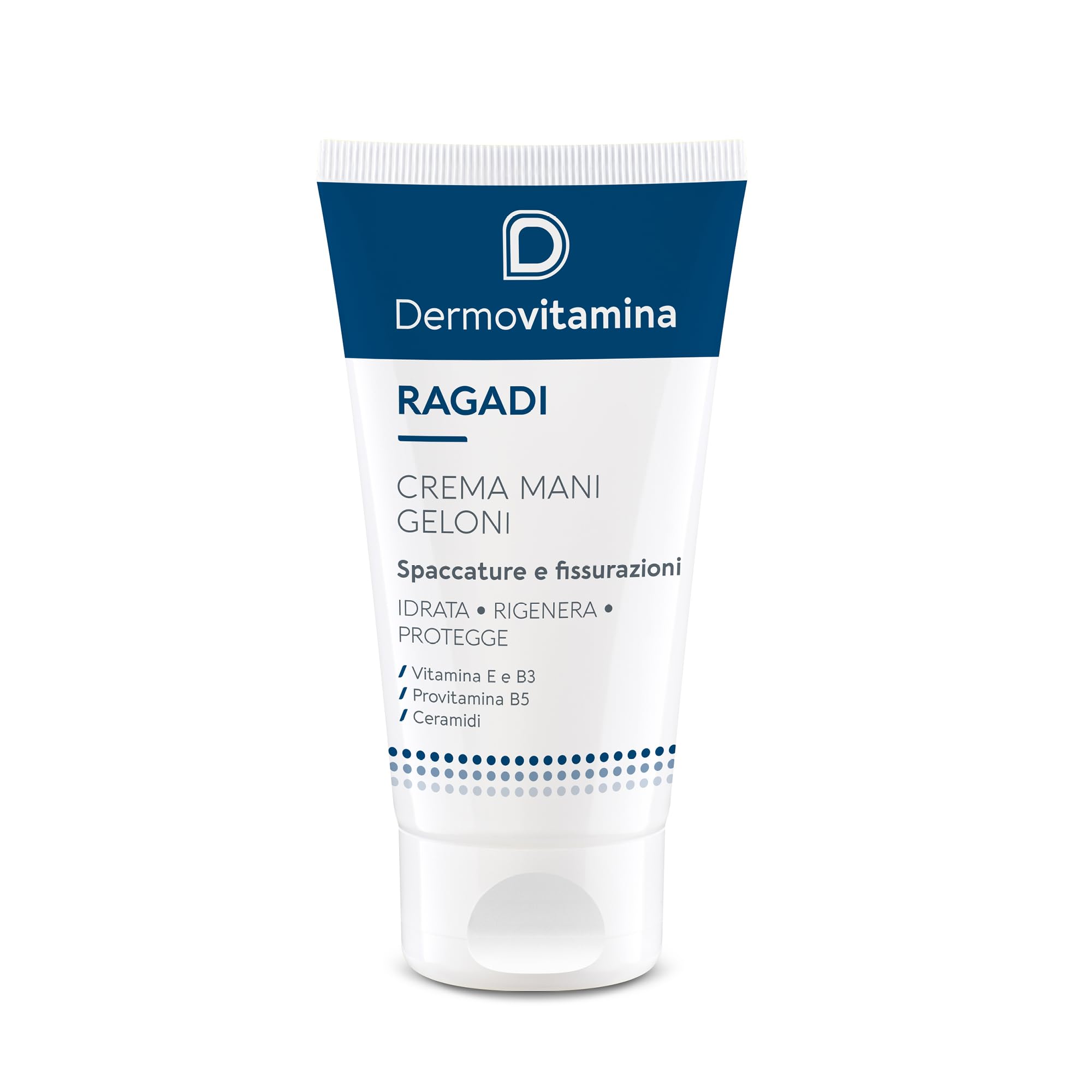 Dermovitamina Ragadi Geloni Hand Cream Foot 75 ml | Cream against cracks and chilblushes, with vitamin E, with intensive regenerating action, protects, moisturizes and nourishes the skin from external aggressions
