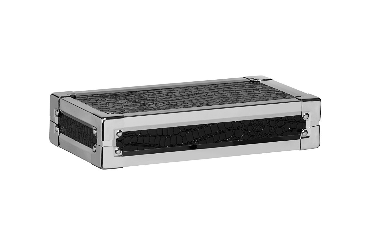 Premier Housewares Stainless Steel Crocodile Effect Wall Shelf, 41 cm