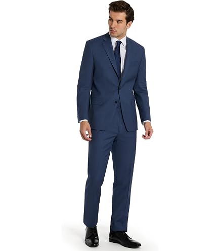 Michael Kors Solid Classic Pants, Navy, 29W x 30L