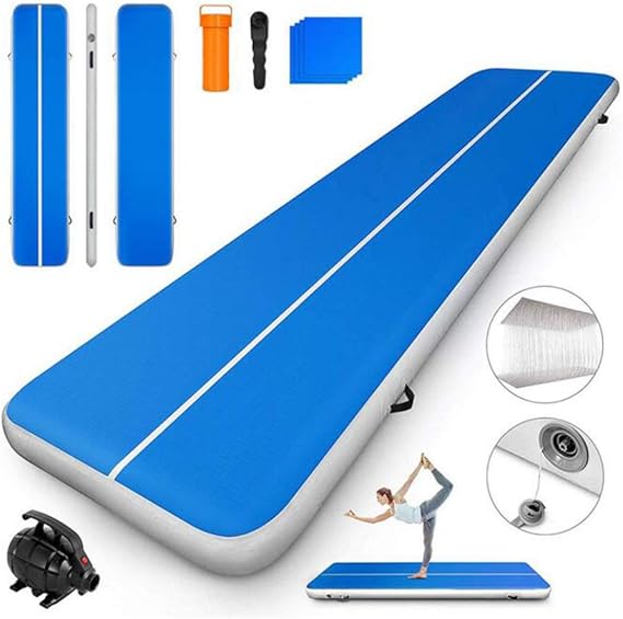 Tappetino Gonfiabile Ginnastica 5m - Spessore 20cm, Con Pompa Elettrica - Per Yoga, Taekwondo E Allenamento - Foto 5