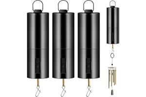 HONOSON 1 Piece Hanging Black Rotating Motor Wind Spinner Mobile Battery Operated Motor Multi-Purposes Rotatable Hook for Garden Decoration Accessory Supplies