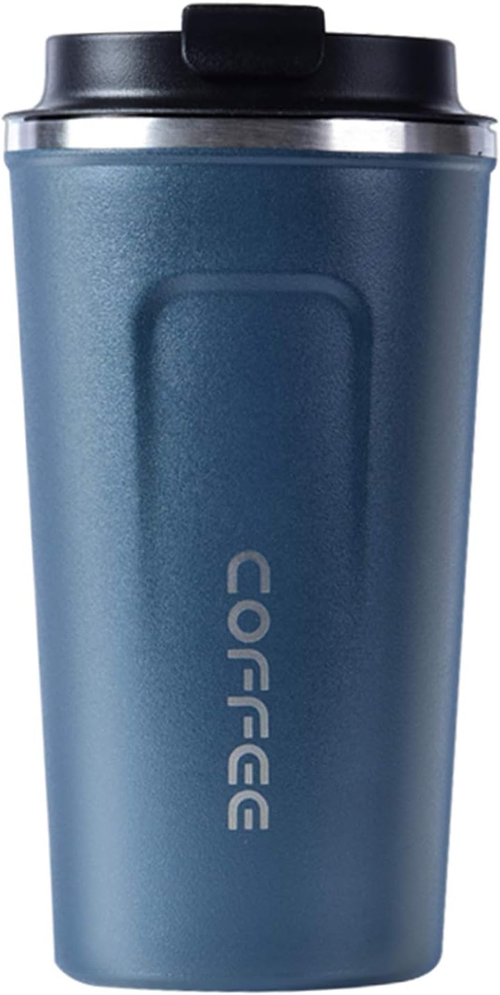 17 Oz Travel Tumbler with Lids Metal Stainless Steel Vacuum Insulated Tumbler Travel Mug Coffee Cup Tumblers Double Wall Cup Hot and Cold Drinks for Home/Office/Outdoor/School/Gift (BLUE)