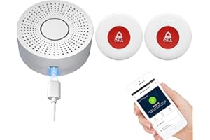 DWYENSLO WiFi Caregiver Pager Call Button Wireless Nurse Alert Call Bell Emergency Alert Pager at Home for Elderly Patients