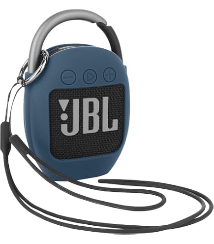 Coque Silicone OURHZTB Pour JBL Clip 5 - Protection Anti-Choc, Bleu