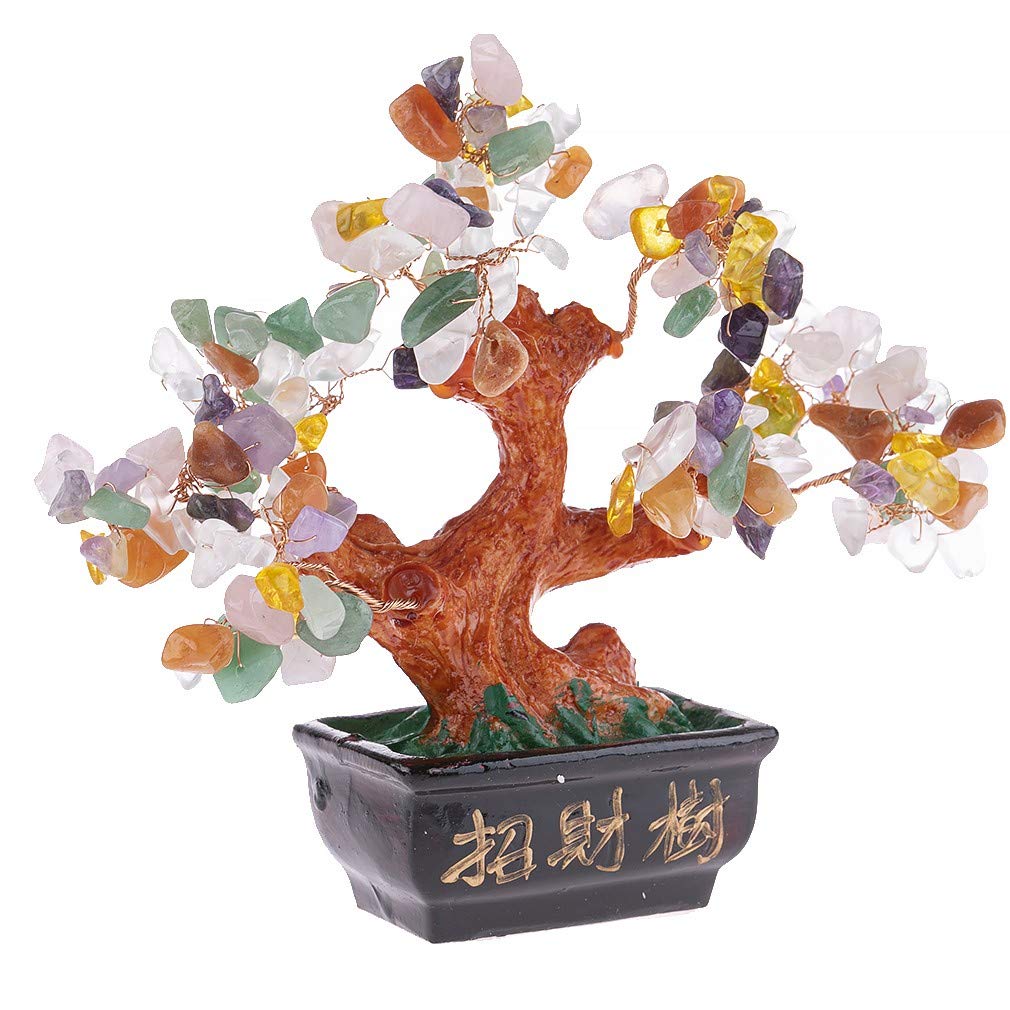 lachineuse Feng Shui Dragon Citrine Tree Success, Arbre – 5 Éléments, 15x17x8cm
