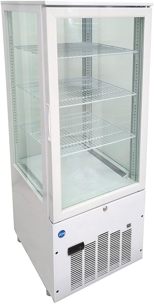 Amazon ジェーシーエム Jcm 4面ガラス冷蔵ショーケース 片面扉 178リットル Jcms 1 幅500 奥行535 高さ1323mm Jcm 冷蔵 冷凍ショーケース 通販
