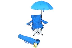 Redmon KIDS Umbrella Camping Chair with Matching Shoulder Bag, Light Blue