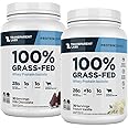 Transparent Labs Grass-Fed Whey Protein Isolate (30 Servings, French Vanilla) & Grass-Fed Whey Protein Isolate (30 Servings, Milk Chocolate)