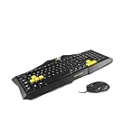 Sumvision Gaming Keyboard Gaming Silent Mouse Stryder WASD USB Gaming Keyboard Silent Adjustable DPI Gaming Mouse