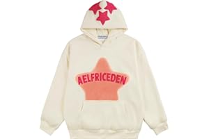 Aelfric Eden Graphic Hoodies for Men Y2K Printed Hoodie Sweatshirt Casual Oversized Long Sleeve Vintage Streetwear Pullover