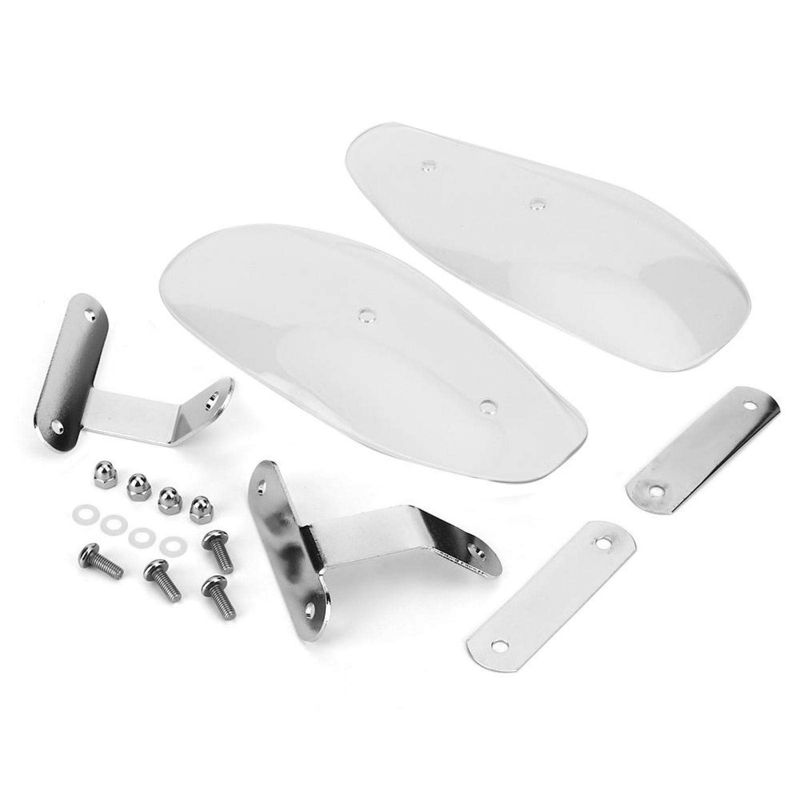 Motorcycle Hand Wind Guards, 10mm/0.4in Universal Motorcycle Hand Guard Wind Deflector Protector(Transparent)