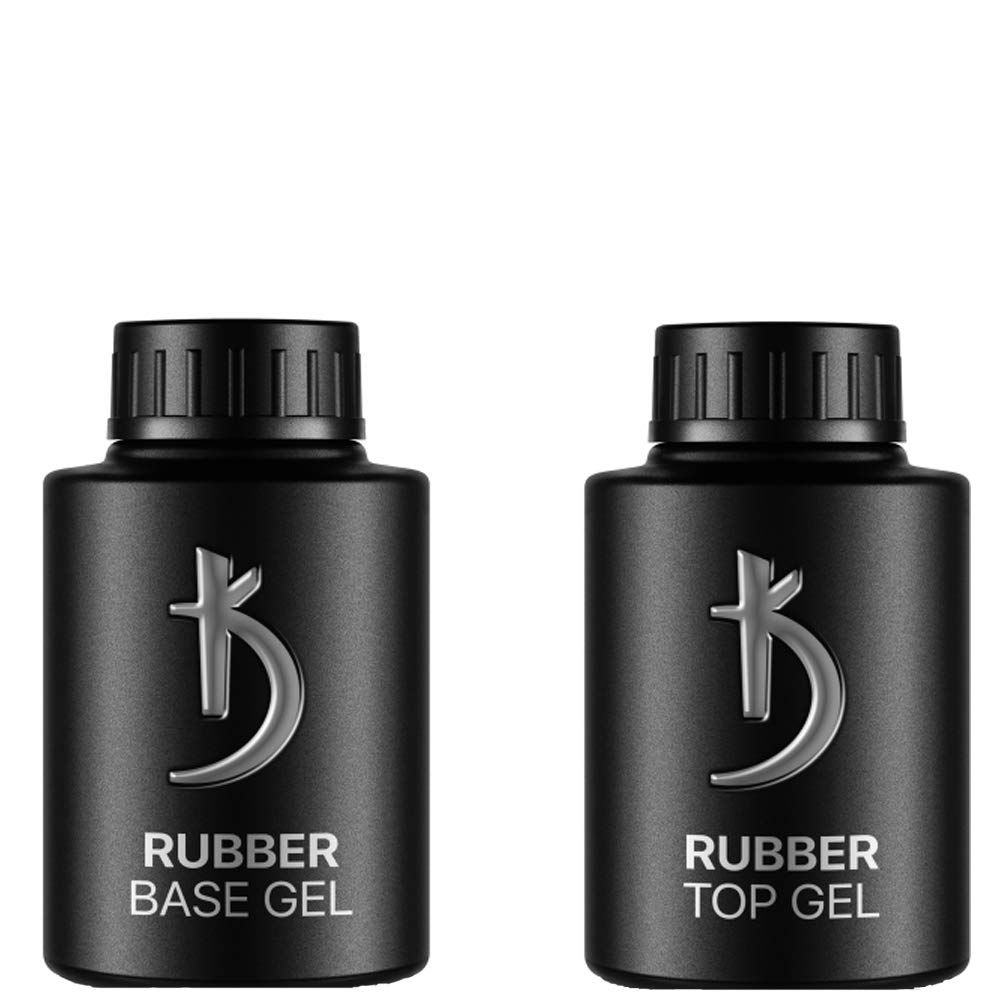 NEW SIZE! Kodi Professional SET 2 bottles Rubber Base 35ml. + Rubber Top 35ml. / 1.18 fl oz without 