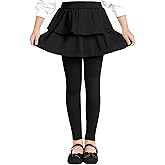 Witwot Girls Leggings with Skirt School Uniform Pants for Kids Clothes