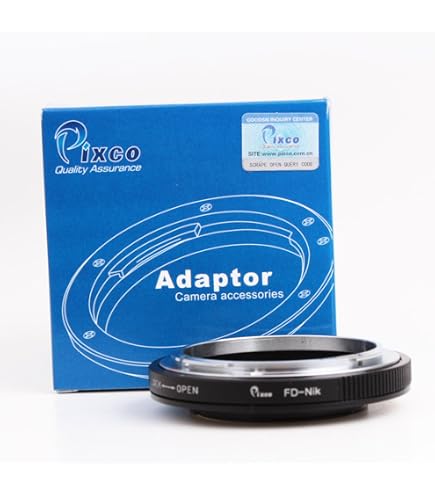 K&F Concept Lens Adapter With Glass – Canon FD Mount Lens To Nikon F Camera (KF06.339)