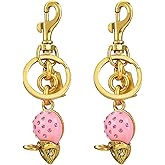 LSBDJDL Cute Gold Mouse Keychain Car Key Chain Bag Purse Charm Bag Charms For Tote Bags Accessories For Women