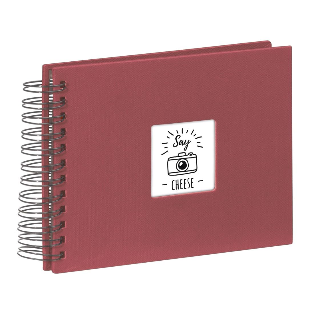 Hama Fine Art Spiralbound Photo Album, 24 x 17cm, Burgundy, 50 Black pages