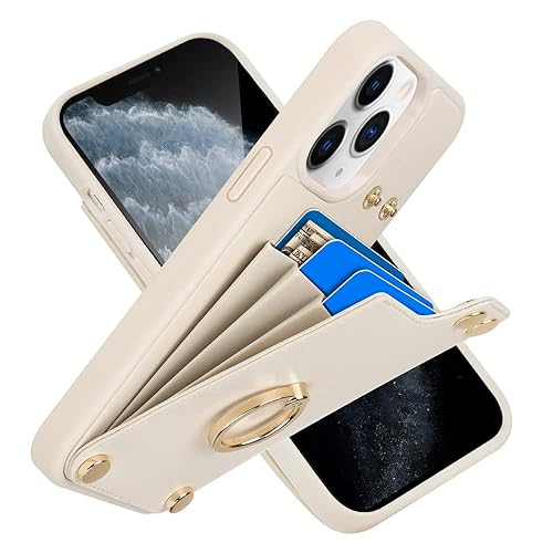 LAMEEKU Wallet Case for iPhone 11 Pro Max, Leather Case with Card